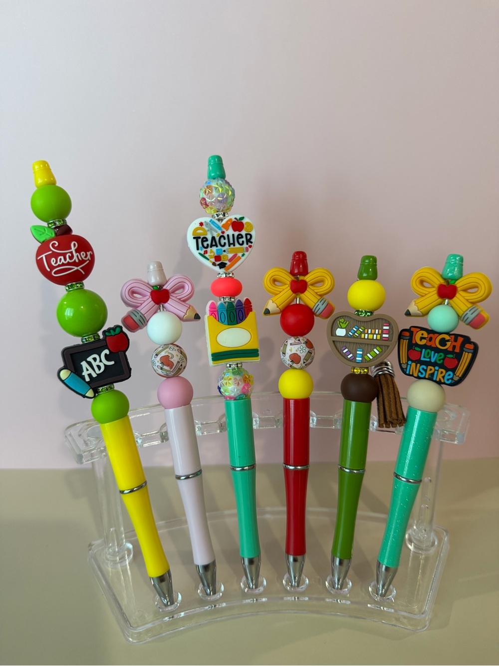 Teacher Appreciation Colorful Decorative Ballpoint Pen - Multicolor